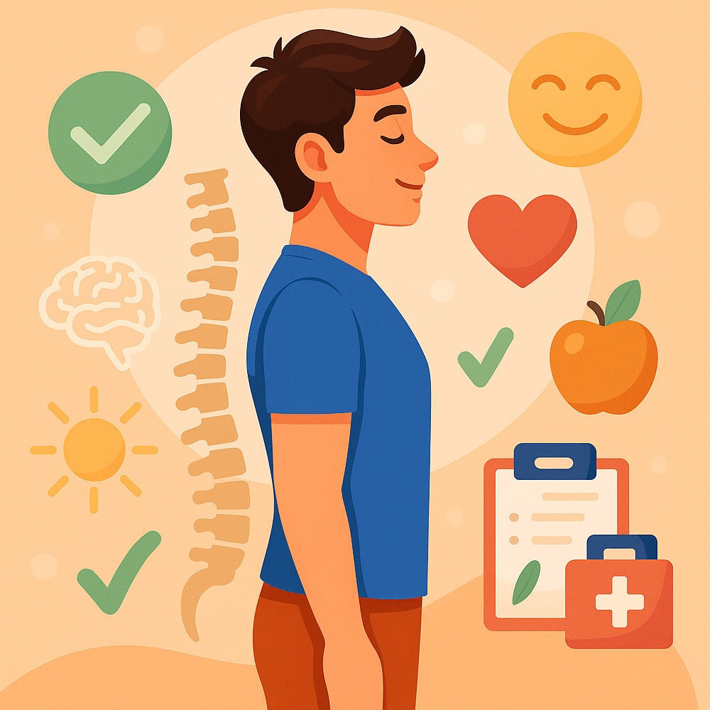 일상에서 척추를 보호하는 올바른 자세 습관